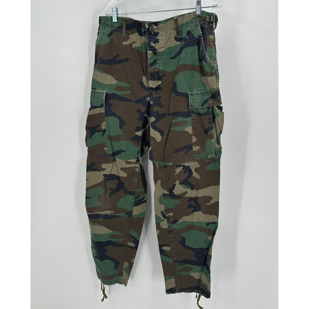 Propper Woodland Camo Cargo Pants Mens Medium Long Ripstop BDU Gorpcore Tactical